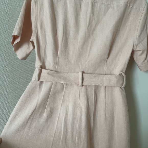 Sandro pink linen jumpsuit - Picture 8 of 8